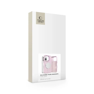 Etui für iPhone 16 Pro Max Tech-Protect Silikon Pure MagSafe Pink Pearl