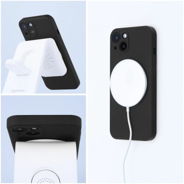Futerał Silicone Mag Cover do IPHONE 14 czarny