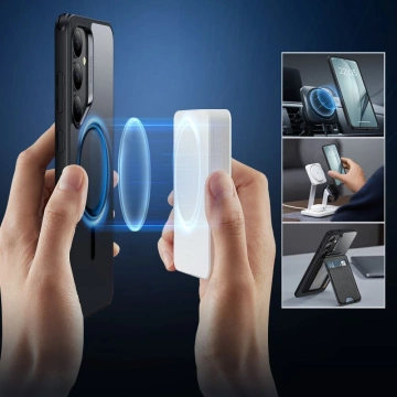 Etui do Samsung Galaxy S25+ Plus Clear/Black ESR Classic Hybrid HaloLock MagSafe