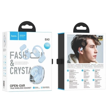 HOCO EA3 TWS Kabellose Bluetooth-Kopfhörer – Blau mit Ladeetui