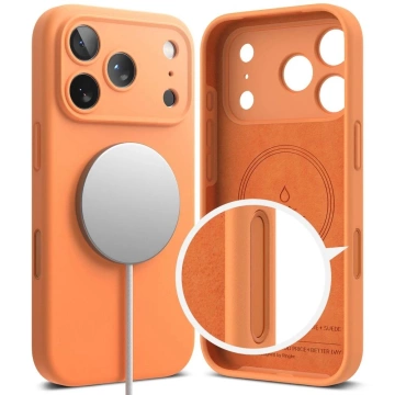 Etui do iPhone 17 Pro Ringke Silicone Magnetic MagSafe Pomarańczowe