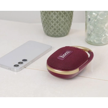Głośnik Bluetooth HOCO HC17 Przenośny z Karabińczykiem Bordowy 5W