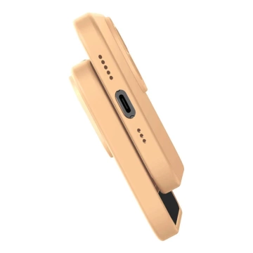 Zestaw Etui Baseus Liquid Silica Gel do iPhone 14 Pro Max (żółte) + szkło hartowane +z estaw czyszczący