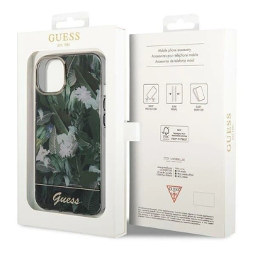"Etui Guess GUHCP14SHGJGHA für Apple iPhone 14 6,1\" zielony/grünes Hardcase Jungle Collection"