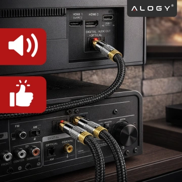 Optisches Digitalkabel Alogy 6,0 mm Audio TV PC 1,8 m Kabel