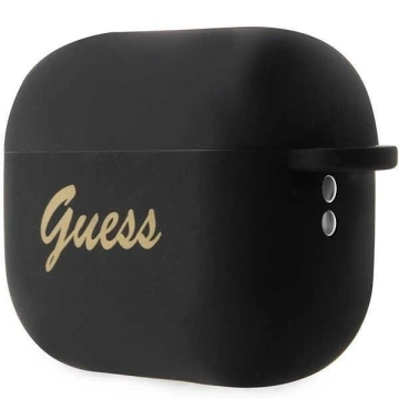 Etui ochronne na słuchawki Guess GUAP2LSCHSK do Apple AirPods Pro 2 cover czarny/black Silicone Charm Heart Collection