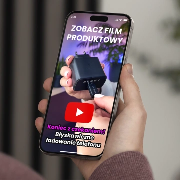 Ładowarka sieciowa USB-C typ C PD Premium szybka 45W 3A + Kabel Type-C 1M Alogy czarna