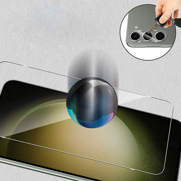 Alogy Glass Pack 3x Panzerglas Displayschutzfolie 9h Linsenglas für Samsung Galaxy S23 Plus Glas Set