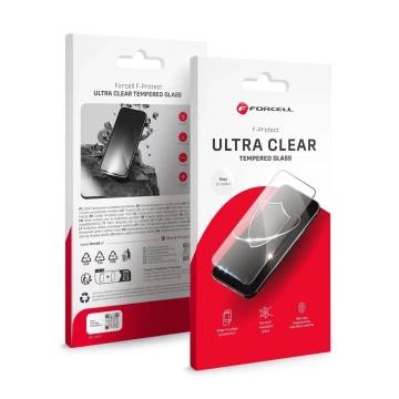 Szkło hartowane iPhone 14 Pro Forcell Ultra Clear Glass czarne 9H