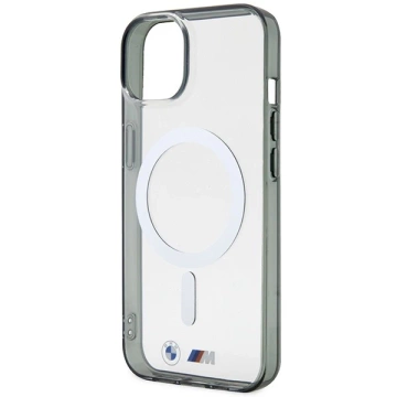 Etui BMW BMHMP14SHCRS für iPhone 14 6.1" transparentes Hardcase Silver Ring MagSafe