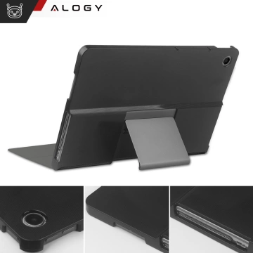 Glashülle für Lenovo Tab Plus 11,5" 2024 TB351FU Alogy Book Cover Case Tablet Case Marineblau Gratis Stylus