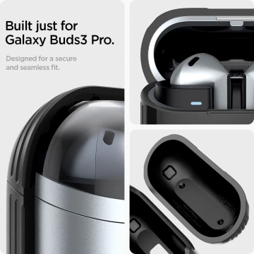 Etui Spigen Rugged Armor für Samsung Galaxy Buds 3/3 Pro Mattschwarz