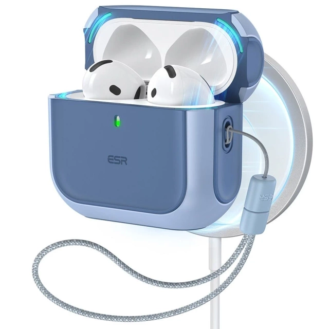 Schutzhülle für ESR Orbit Halolock MagSafe Apple AirPods 4 Blue Kopfhörer