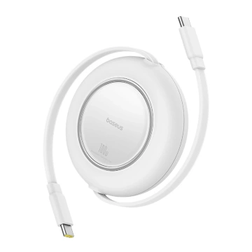 Kabel Baseus Free2Pull Mini 100W USB-C – USB-C 2m Biały