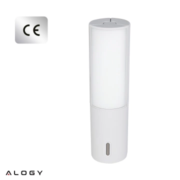 Lampa Zewnętrzna LED z Haczykiem 4000mAh 12h, Przenośna, Energooszczędna, Ogrodowa, Kempingowa i Domowa Alogy OutdoorLamp™ – Biała