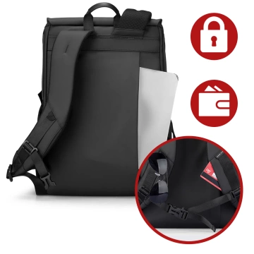 Hülle für Apple iPhone 16 Pro Max Alogy MagSafe Hybrid Matte Case Matte Cover mit Linsenschutz Schwarz