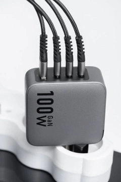 Forcell GaN 100W 3xUSB-C 1xUSB-A PD QC SFC-Wandladegerät