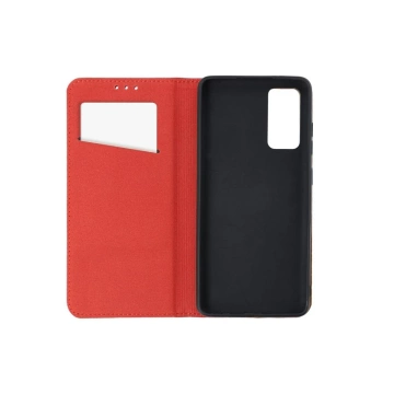 Smart Pro Book Case für Samsung S25 Edge Leder Burgund