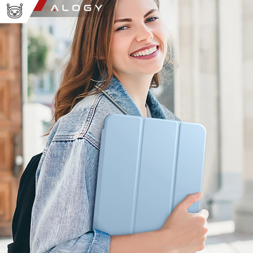 Hülle für Apple iPad 10. Generation. 10,9" 2022 Tablet-Hülle Alogy Smart Case Bleistifthalter Blau