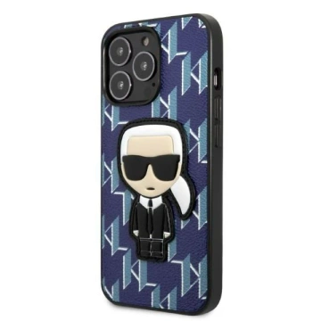 Etui ochronne na telefon Karl Lagerfeld KLHCP13LPMNIKBL do Apple iPhone 13 Pro / 13 6,1" hardcase niebieski/blue Monogram Ikonik Patch
