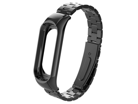 Alogy Edelstahlarmband für Xiaomi Mi Band 5 Schwarz 5x Alogy Folie