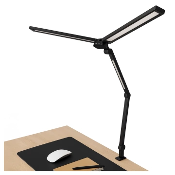 Alogy SmartDesk™ Faltbare LED-Monitor-Schreibtischlampe mit dreifacher Beleuchtung, einstellbarer Helligkeit, Tischhalterung und Augenschutz – Schwarz