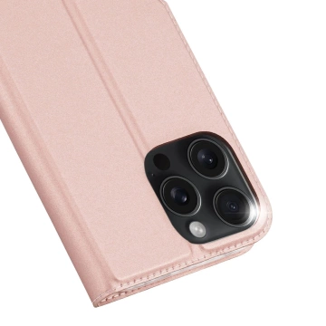 Etui Ochronne do iPhone 16 Pro Max Dux Ducis Skin Pro Różowe z Klapką