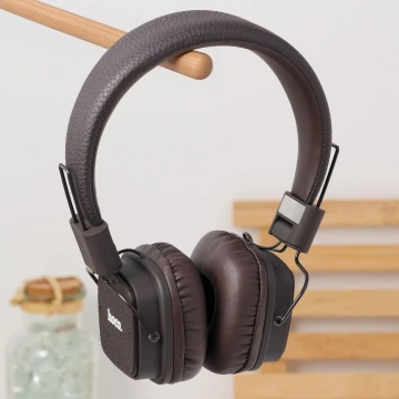 HOCO słuchawki bezprzewodowe bluetooth nagłowne W56 brązowe