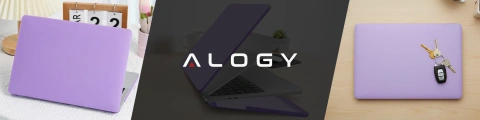 Etui do Apple Macbook Air 13.6 2022-2025 (M2/M3/M4) – elastyczna, matowa obudowa ochronna, lekka i odporna – Alogy AirGuard™ Fioletowy