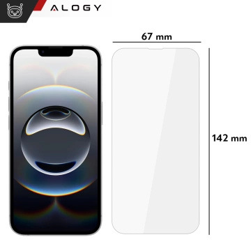 2x Szkło hartowane Alogy na ekran do Apple iPhone 13/ 13 Pro/ 14/ 16e