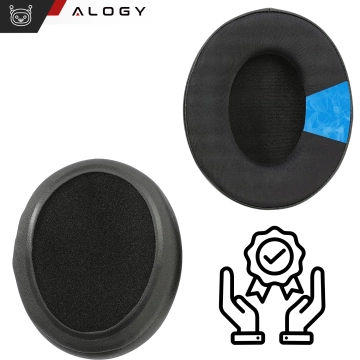 Nauszniki 2x wymienne pady gąbki do słuchawek do HyperX Cloud I / II / Alpha / Pro / S / X / Core / Stinger / Flight Czarne + urządzenie do demontażu