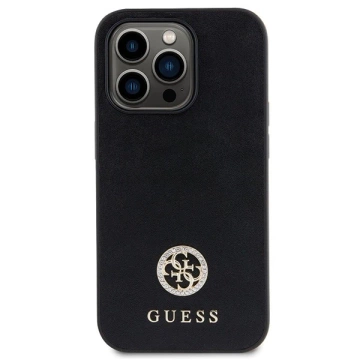 Etui Guess GUHCP15XPS4DGPK do iPhone 15 Pro Max 6.7" czarny/black hardcase Strass Metal Logo