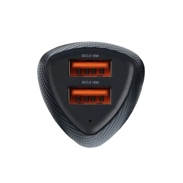 Ładowarka samochodowa Forcell Carbon QC 3.0 2xUSB 36W Czarna
