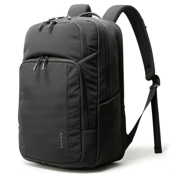 Bange wasserdichter Rucksack für 15,6-Zoll-Laptop, Stadtreisender, 45 x 30 x 16 cm, für Arbeit, Flugzeug, Herren, Damen, mit USB-Anschluss Schwarz