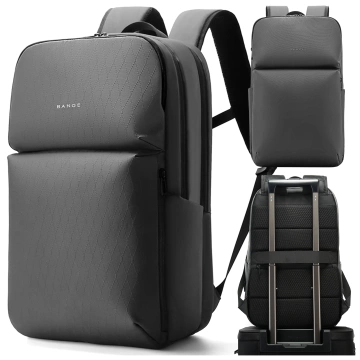 Bange 26L wasserdichter Rucksack für Laptops bis 15,6 Zoll – Geräumig und komfortabel, robust und atmungsaktiv, ideal für Stadt und Reisen, Arbeit und Flugreisen, Unisex – Grau