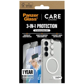 Zestaw Ochronny 3w1 do Samsung Galaxy S25 Plus CARE by PanzerGlass