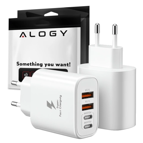 HUB-Splitter Alogy-Adapter für Computer-Laptop mit USB-C auf 3x USB-A 2.0 1x USB-A 3.0 Grau