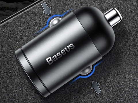 Ładowarka samochodowa Baseus mini QC 3.0 5A 30W Czarna
