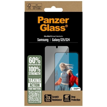 Szkło hartowane do Samsung Galaxy S25 PanzerGlass Ultra-Wide Fit