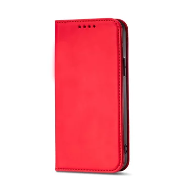 Magnetkartenhülle für iPhone 12 Pro Tasche Kartenetui Kartenhalter Rot