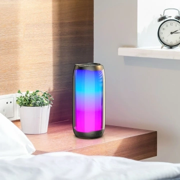 HOCO Bluetooth-Lautsprecher HC8 Schwarz, tragbar, RGB-LED, 1800 mAh, 10 W