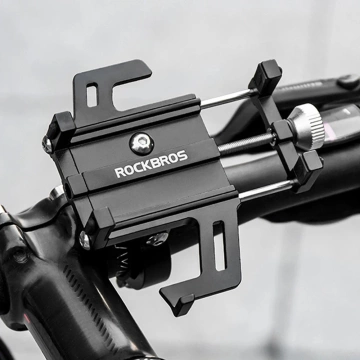 Uchwyt rowerowy Rockbros 699-BK aluminiowy na kierownicę 55–100 mm – czarny