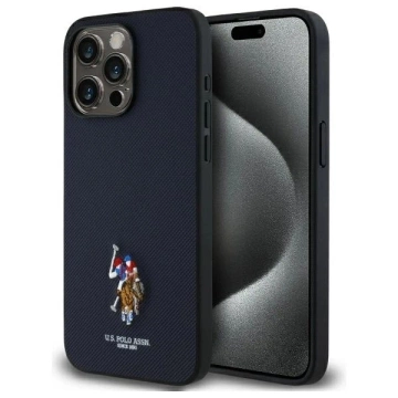 Etui do iPhone 15 Pro Max US Polo Embroidered DH Color Granatowe