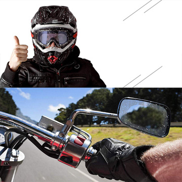 2x Nano Raincover Anti-Fog für Auto-Außenspiegel 135x95mm