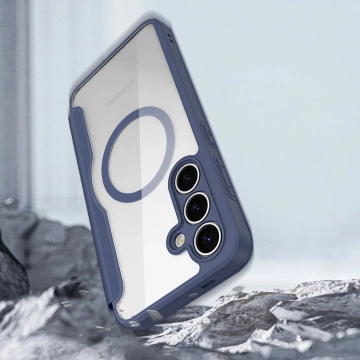 Etui do Samsung Galaxy S25+ Dux Ducis Skin X Pro MagSafe Niebieskie