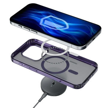Etui na Apple iPhone 14 3mk Frosty MagCase Purple