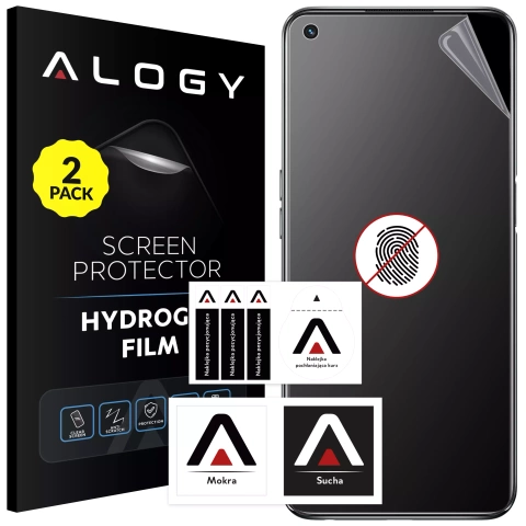 2x Folia "MATOWA" do Oppo A54 / A74 5g / A93 5G Hydrożelowa Alogy HydroSkin Matte Pro™ na ekran do etui "BEZ ODCISKU PALCÓW"