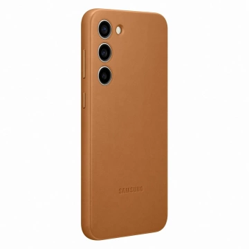 Etui na telefon Samsung Leather Cover do Samsung Galaxy S23+ Plus pokrowiec z naturalnej skóry camel (EF-VS916LAEGWW)