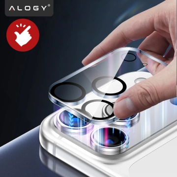 Szkło Ochronne na Obiektyw Aparatu do Apple iPhone 17 Pro Max, Wzmocnione i Odporne na Zarysowania, Precyzyjnie Dopasowane, Alogy Lens Protector Pro+™ – Przezroczyste
