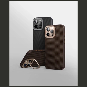 Etui do iPhone 16 Pro Max UNIQ Keva Max MagClick Stand Brązowe